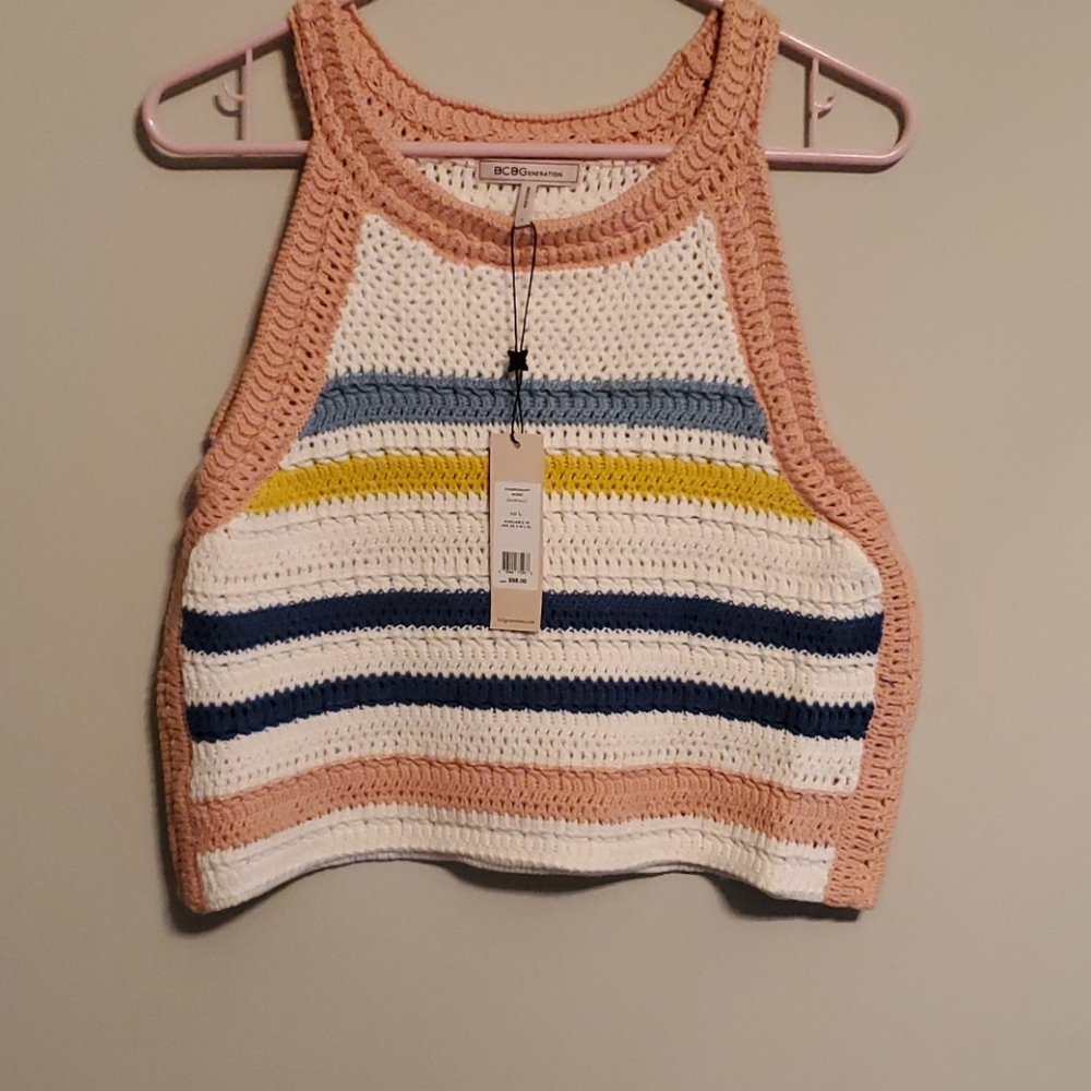 Crochet crop tank